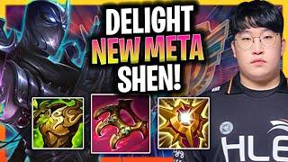 DELIGHT TRIES NEW META SHEN! | HLE Delight Plays Shen Support vs Leona!  Season 2024