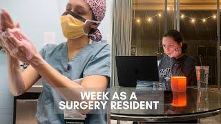 WEEK AS A SURGERY RESIDENT (thoracic surgery, doctor study inspo)