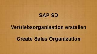 SAP SD  - Create Sales Organization