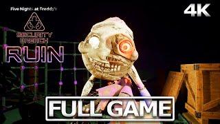 FIVE NIGHTS AT FREDDY'S SECURITY BREACH - RUIN - Full Gameplay Walkthrough / No Commentary 4K 60FPS