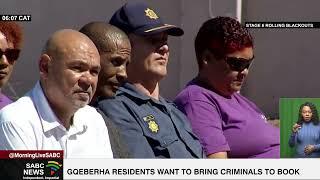 Gqeberha residents want to bring criminals to book