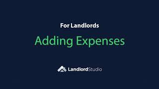 Getting Started: Adding Expenses To Landlord Studio