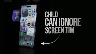 Why Can My Child Ignore Screen Time Limit on iPhone (explained)