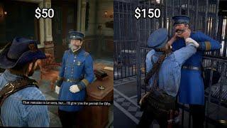 Arthur Pays Police Chief to get Permit for Execution (All Outcomes) - Red Dead Redemption 2