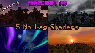 MCPE Top 5 Best Shaders For Low End Devices | No Lag Shaders 1.14, 1.15, and 1.16 | 5 No Lag Shaders