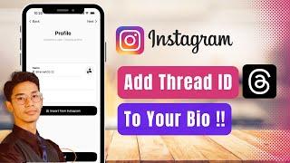 How to Add Thread ID in Instagram Bio !