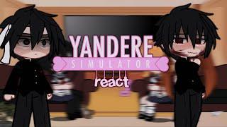 yandere simulator react to ayano || yandere taro au || gacha club