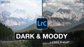 Make Photos Look Dark & Moody In Lightroom + FREE Preset!