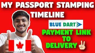 My Passport Stamping Timeline | 2 way Courier Service Explained | Romil vee