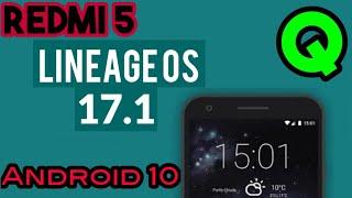 Install Lineage OS 17.1 Android 10 in Redmi 5 | Lineage OS v17.1 for Redmi 5 ROSY | NEW UPDATE STOCK