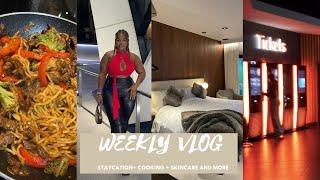 WEEKLY VLOG! CAVE STAYCATION +FRIENDS DINNER +CINEMA DATE + SKIN CARE ROUTINE +MORE+ SAMANTHA KASH