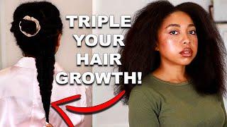 THIS IS HOW YOU TRIPLE YOUR HAIR GROWTH! (MY 2024 HAIR GROWTH STRATEGY)