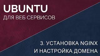 3. Установка nginx и настройка домена