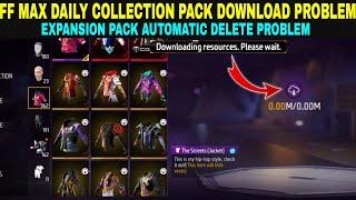 free fire expansion pack automatic delete problem/DOWNLOADING RESOURCES PLEASE WAIT PROBLEM SOLUTION