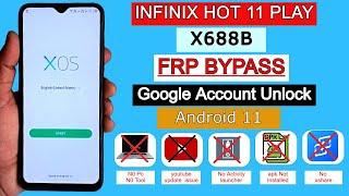 Infinix Hot 11 Play (X688B) Frp Bypass Android 11 New Mehtod 2024 | Google Account Unlock Without PC
