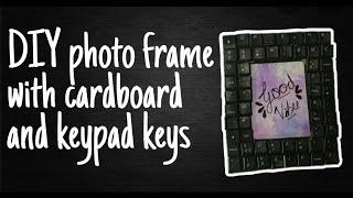 diy photo frame from computer ️ keyboard⌨️ keys