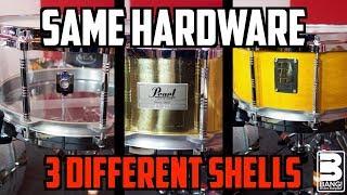 Same Hardware/3 Different Shell Materials (Acrylic, Brass, Maple) | Comparison