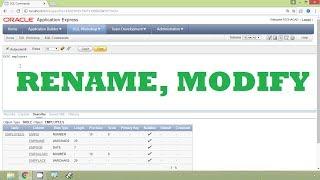 Oracle Tutorial - Rename and Modify a Column using Alter Table Statement
