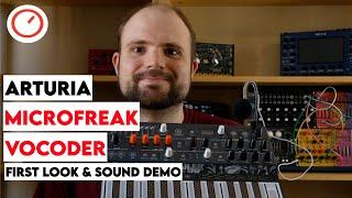 Arturia MicroFreak Vocoder First Look & Sound Demo