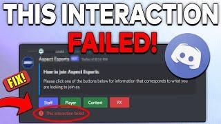 How To Fix Discord This Interaction Failed (2023) Easy Fix