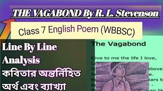 The Vagabond by Robert Louis Stevenson| The Vagabond Line by line Explanation | Class 7 English