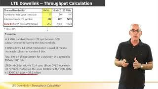 LTE Downlink Throughput Calculation