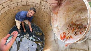 Gandy Konwe Ki Sfai ki Aj Sb Fishes Ko Bahir Nikal Dya