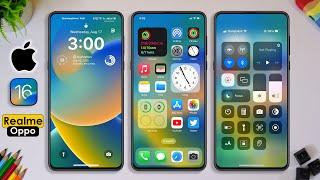 iOS 16 Theme with iOS Lock Screen for Realme and Oppo devices