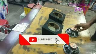 how to make   box at home //build sound  TWO WAY SPEAKER BOX TO CONNECT FITTING IN Choudhary