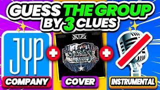 GUESS THE KPOP GROUP or SOLOIST BY 3 CLUES (COMPANY + ALBUM + INSTRUMENTAL) - KPOP QUIZ 2024