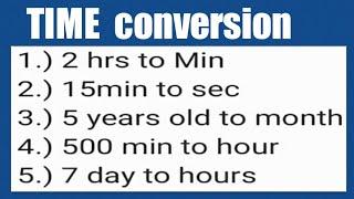 Time Conversion | How to convert time?