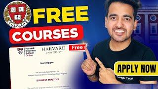 Free Scholarship  Harvard University Free Courses With Free Certificate | Learn From Experts