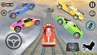 Impossible Car Tracks 3D: All Cars Unlocked (Orange, Pink, Green, Blue & Red) - Android GamePlay