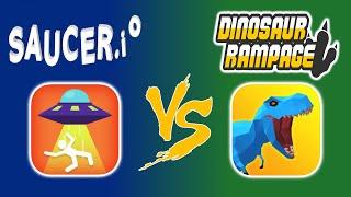 Dinosaur Rampage vs. Saucer.io | Which Is The Better Game?