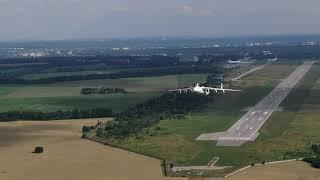 Drone captures An-225 flying out from Kiev