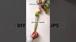 DIY Napkin Tulips | How to make a tulip using napkins