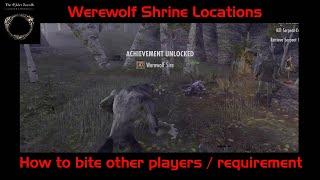 Where to find Werewolf Shrines and How to bite / requirement – Elder Scrolls Online (ESO) – PS5 4K