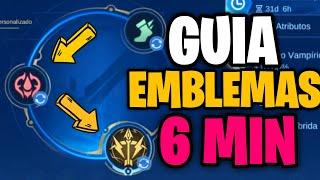 GUÍA NUEVOS EMBLEMAS EN 6 MINUTOS | FÁCIL RÁPIDO | MOBILE LEGENDS | LEO