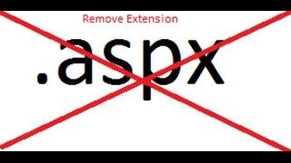 How to remove .aspx extension from URL in asp.net