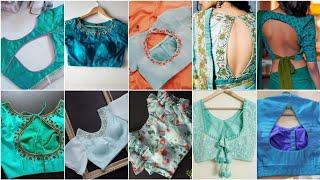 Sky Blue blouse designs collections || Blouse back neck designs images || Latest blouse designs 2022