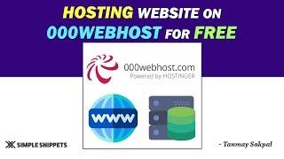 Hosting Website on 000webhost (for FREE) & making it Live | Tutorial - 19