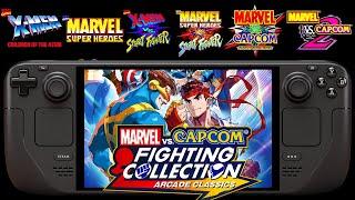 Marvel Vs Capcom Fighting Collection Steam Deck | ALL GAMES TESTED!