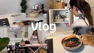 VLOG | Geri geldiim  Dolap düzenim, Muzlu kek tarifi, Rutin işler 