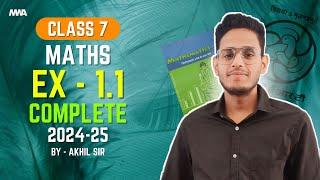 "7th Class Math Exercise 1.1 Solutions: Quick and Easy Methods in Hindi!"