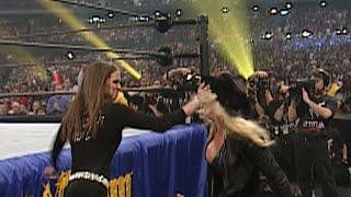 Stephanie McMahon slaps Trish Stratus: WrestleMania X-Seven
