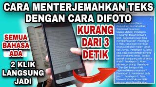 CARA MENERJEMAHKAN TEKS DENGAN CARA DIFOTO - CARA MENERJEMAHKAN TEKS - translate teks dengan kamera