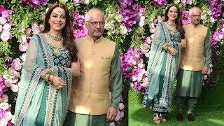 Juhi Chawla with Husband Jay Mehta at GRAND WEDDING of Akash Ambani & Shloka Mehta at Antilia House