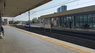 İstanbul-Merter: M1A Light Metro  enters station to Atatürk airport. Güngören/İstanbul/Türkiye .