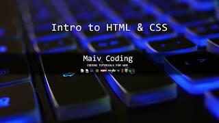 1. Intro to HTML & CSS