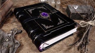 Binding a MYSTICAL Handmade GRIMOIRE / Book of Shadows!